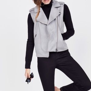 Gray Moto Vest